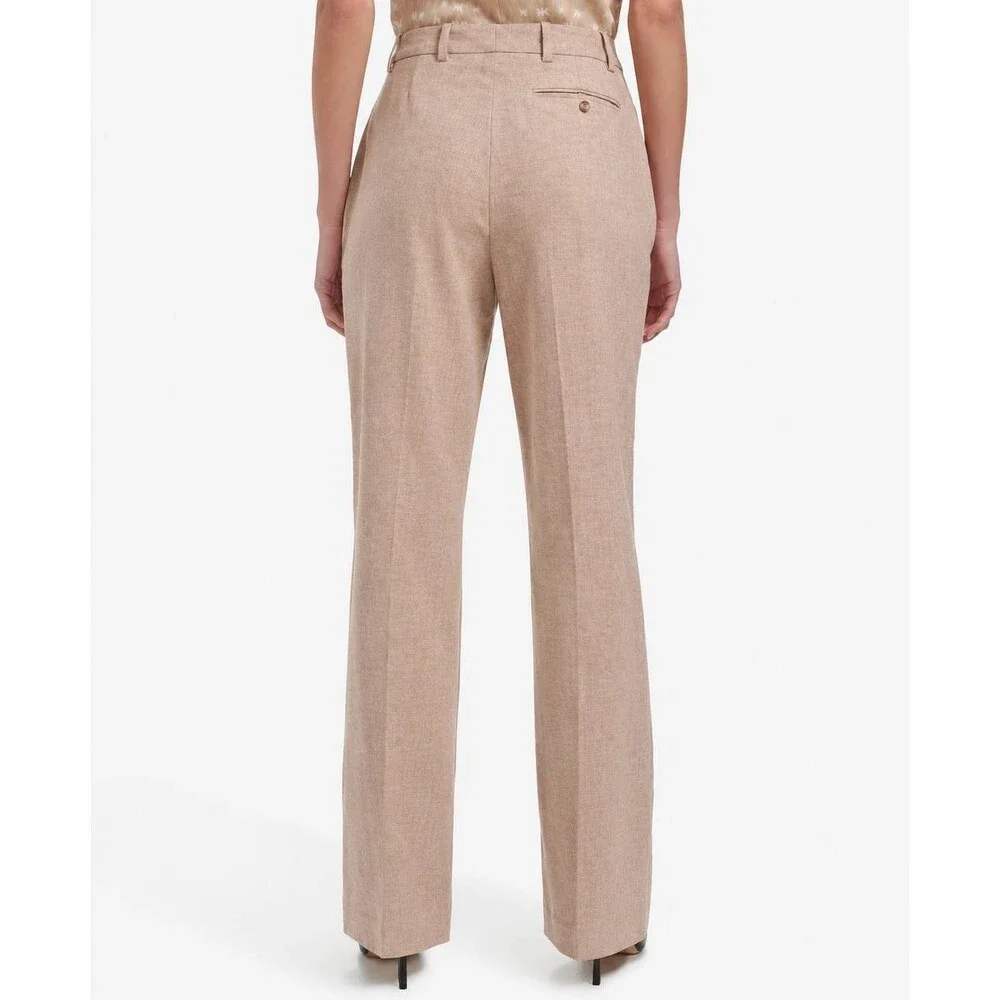 Calvin Klein High-Rise Modern Fit Pants Beige 16 NWT $99
